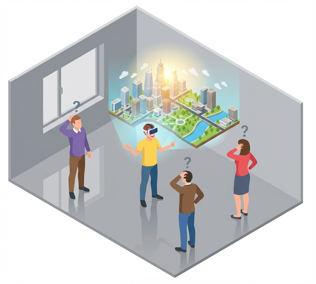 The hallucination in your head: translating your vision into their reality