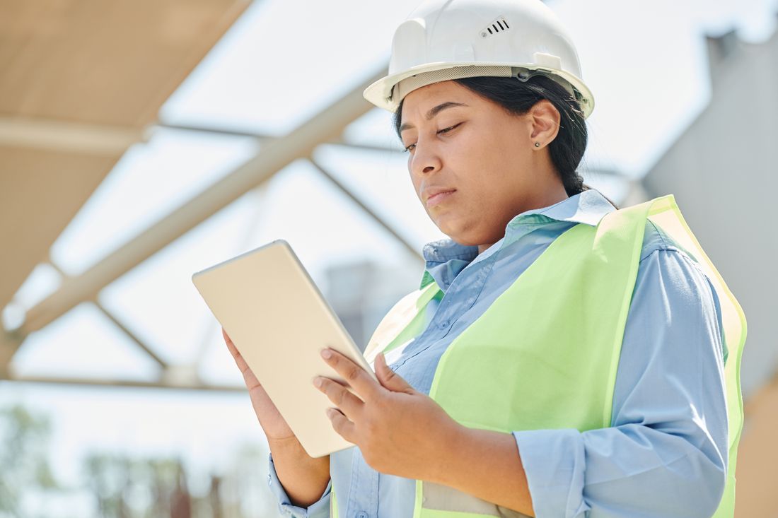 In the field with a tablet