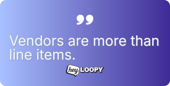 Every vendor represents a promise.