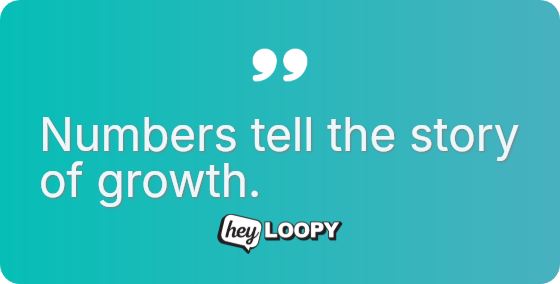 Numbers tell the story of growth.