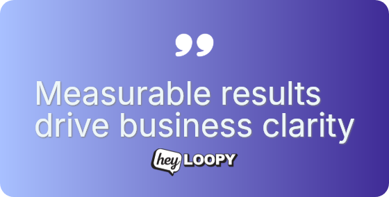 Measurable results drive business clarity
