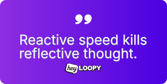 Uncouple communication from the clock.