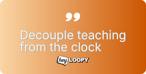 Stop halting production for training sessions