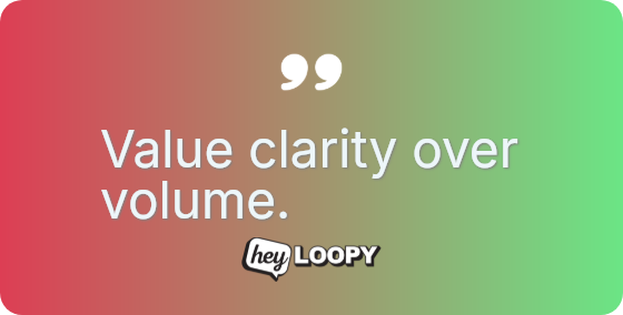 Remove the fluff and deliver utility.