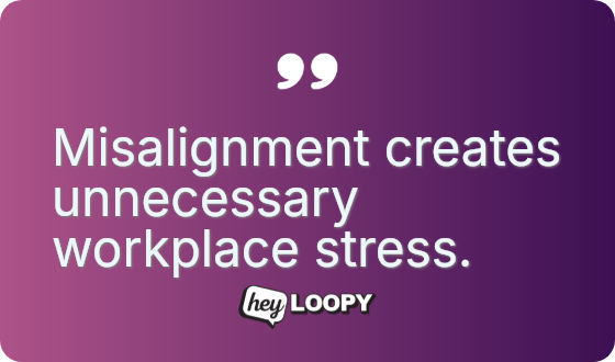 Alignment bridges the vision and reality.