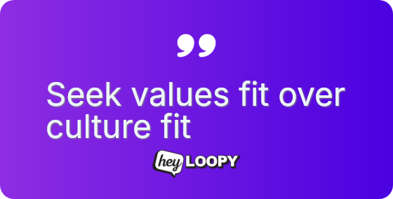 Avoid hiring your own mirror image