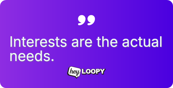 Positions are what people demand.