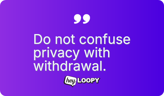 Silence creates space for decision making.